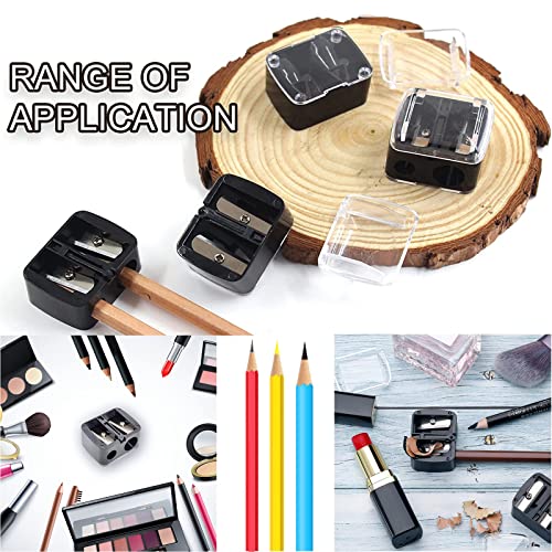 Eyeliner Sharpener,4pcs Beauty Pencil Sharpener,Pencil Sharpeners,Makeup Sharpener,Sharpener,2 Holes Pencil Sharpeners,for Pencil Crayon Eyebrow