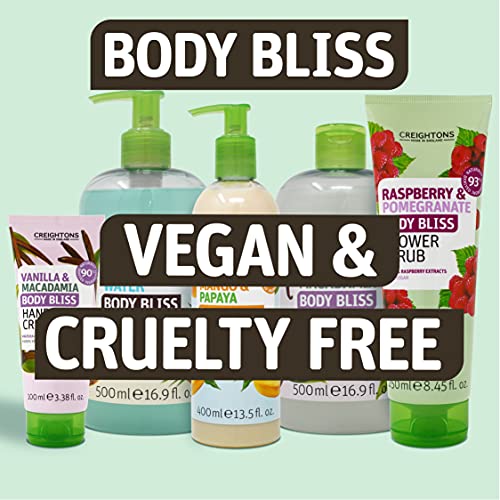 Creightons Body Bliss Raspberry and Pomegranate Shower Scrub (250 ml) - Revitalise Your Senses & Boost Your Energy with Juicy Extracts of Raspber