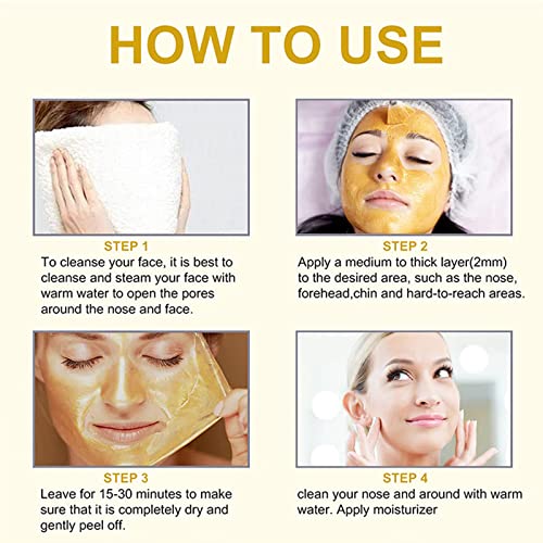 Peel Off Face Masks,Gold Face Peel Anti Wrinkle Anti Aging Facial Mask,Deep Skin Clean Purifying Acne,Reduces Fine Lines & Wrinkles,Skin Care Fac