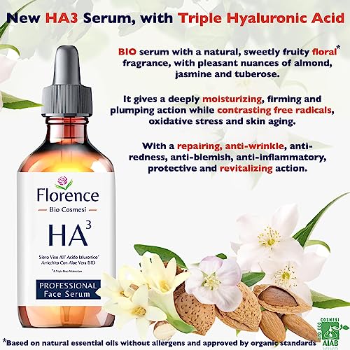 Big 2.11. Organic Triple Hyaluronic Acid Serum for Face. Vitamin C Serum Anti-Aging Vegan for Brightening Plump and Smooth Complexion. Hydrating