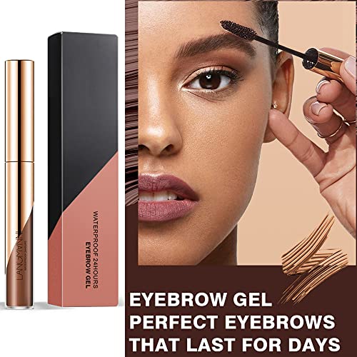 Eyebrow Gel, Eyebrow Dye/Eyebrow Tint/Semi-Permanent Eyebrow Gel Tattoo Brow Waterproof Sweat-proof,Fast Drying,Brow Gel (Brown)