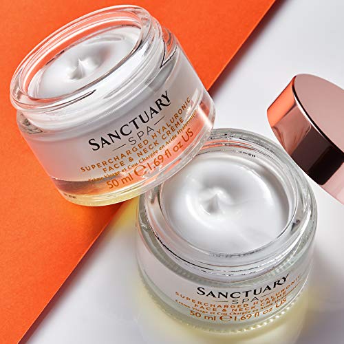 Sanctuary Spa Hyaluronic Face Cream, Supercharged Hyaluronic Face and Neck Crème, 50 ml