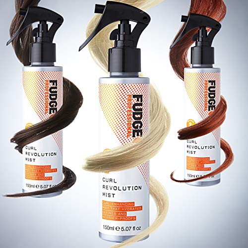 Fudge Professional Curl Enhancing Styling Spray, Curl Revolution Mist, Hair Spray for Curly Hair, No Stickiness, No Heaviness, No Crispy Crunch,