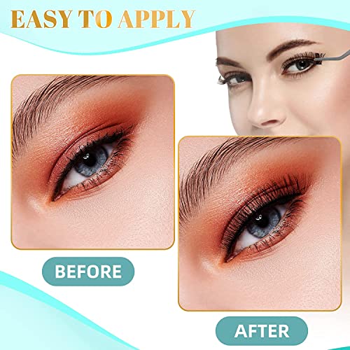 Proamate Cluster Lashes Individual Lashes DIY Eyelash Soft Natural Easy Fan Lash Individual False Lashes for Personal Use at Home (45 Clusters)