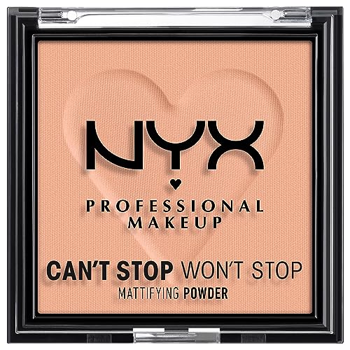 NYX Professional Makeup Can't Stop Won't Stop Mattifying Powder, Matte Finish, Light