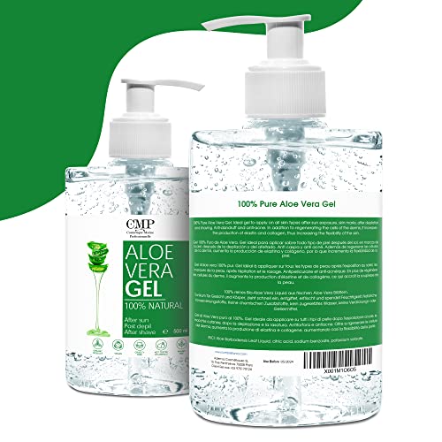 Organic Aloe Vera Gel 100% Natural & Pure. Cooling, Soothing & Skin Calming. Aftershave, Waxing Aftercare, Shaving and Aftersun - Aloe Moisturise