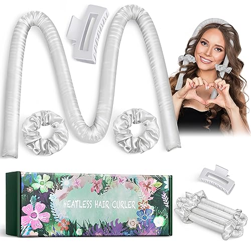 Heatless Curlers headband, High Resilience Sponge Heatless Curls DIY Long Hair Styling Tools, No Heat Silk Curling Ribbon, Heatless Curelrs Suita
