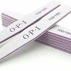 10 Pcs Nail File Double Sided Emery Board Acrylic Nail Brush Grit Professional Acrylic Nail File Set Apply Manicure Pedicure for Home and Salon U