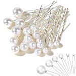 Wedding Pearl Hair Pins Set, U Shaped Flower Pins Hair Clips for Brides, Bridesmaids, Girls Hair Style Prom Party, Jewelry Boho Vintage Hair Piec