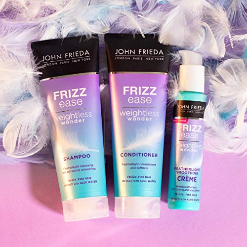 John Frieda Weightless Wonder Conditioner for Frizzy, Fine Hair with Aloe Water 250ml, Lightweight Conditioner for Fine, Frizzy, Dry Hair