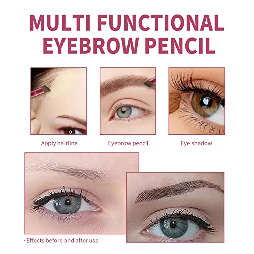 Multi-Function Eyebrow Brush,2PCS Perfect Angled Thrush Artifact, Eye Brow Concealer Contour Brush,Function Eyebrow Brushes Make-Up Tool Beauty (