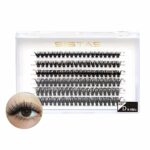 Individual Lashes Cluster Lashes 120PCS,40D 0.07 D Curl 9-16Mix Lash Individual Cluster Lashes DIY Lash Extension At Home Lashes(40D 120PCS 9-16M