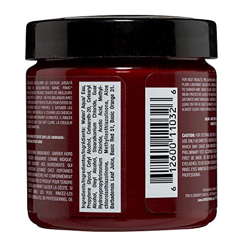 Manic Panic High Voltage Classic Cream Formula, Vampire Red, 0.118 kg 612600110326