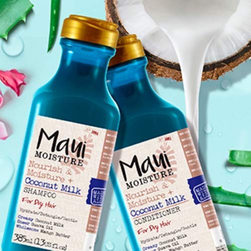 Maui Moisture Vegan Shampoo for Dry Hair, Coconut & Aloe Vera, 385 ml