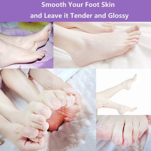 BOMPOW Foot Peel Mask, Exfoliating Socks Foot Mask, Peel Off Dry Dead Cracked Hard Skin in 3-7 Days, Lavender Scented Exfoliating Foot Socks, 2 P