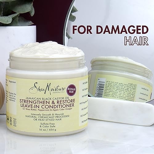Shea Moisture Jamaican Black Castor Oil Strengthen/Grow and Restore Leave-In Conditioner 16 oz