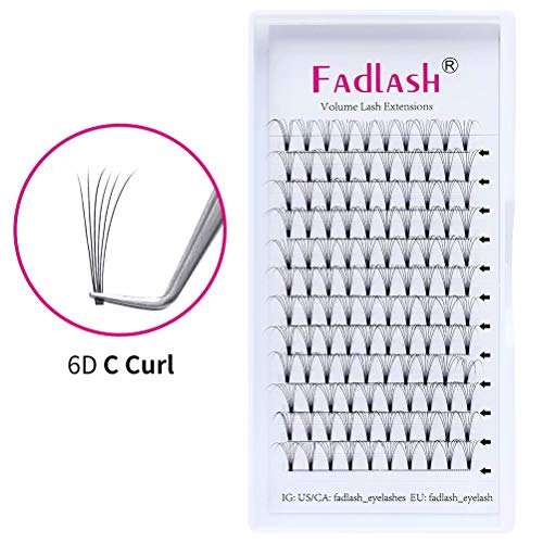 Russian Lashes 14D 0.07 Thickness D Curl 8-14mm Mix Tray Russian Lashes Premade Russian Volume Lashes Pre Made Fan Lashes Volume Lashes Pre Made