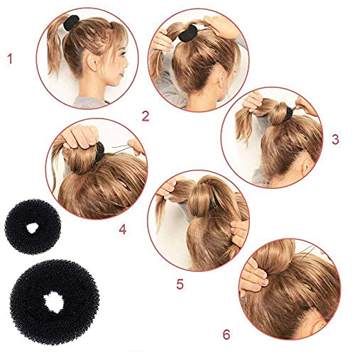 Jingxinxin Hair Styling Set, 20 Pcs DIY Women Hair Accessories Braid,Girls Hairstyle Maker Tool, Hairpin Holding Magic Braiding Twist Curler Tool
