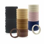 Yovell Hair Bobbles for Women Girls, 40 PCS Elastic Hair Ties, Soft Seamless Hair Bands No Hair Damage, Ponytail Holders for Thick Thin Hair