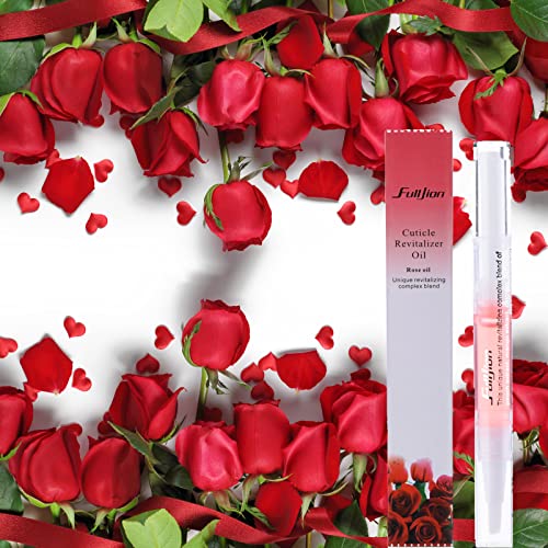 Cuticle Oil Pen for Nail Care, Nail Oil Pen Rose Nail Oil Hand & Nail Treatment Pedicure (Rose)
