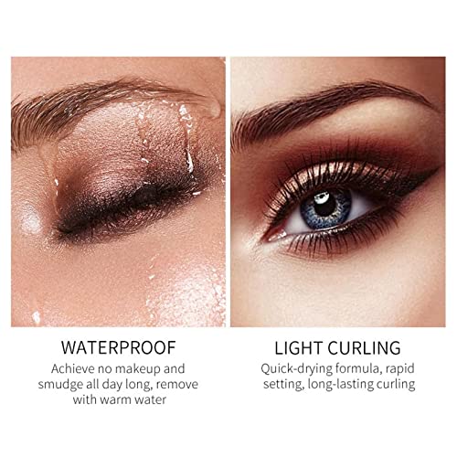 Mascara Black Volume and Length Waterproof 5D Black Mascara,Lengthening False Lash Effect Maskara,4D Silk Fiber Mascara,Long Lash mascara Black,F