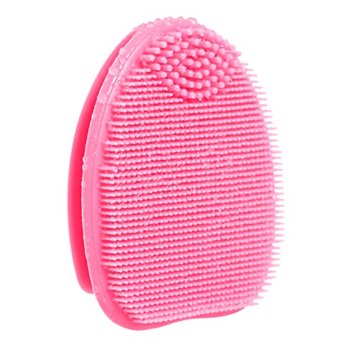 HieerBus Silicone Face Scrubber,Manual Exfoliating Brush,Handheld Facial Cleansing Brush for Women Men-Blackhead Removing Pore Cleansing Massagin