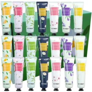21 Pack Hand Cream Gift Set, Gentle Hand Cream Lotion with Natural Plant Flower Fruit Flavour for Self Sensitive Skin, Extra Moisturising Cream f