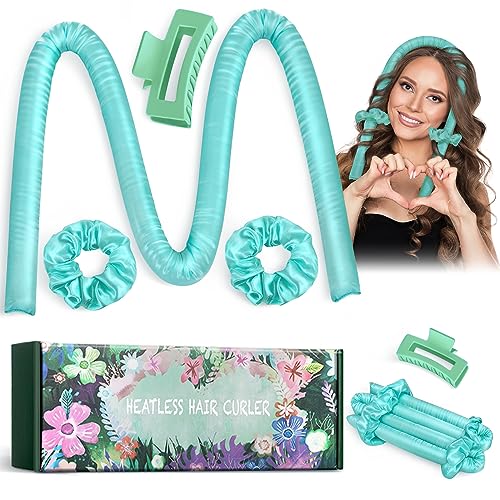 Heatless Curlers headband, High Resilience Sponge Heatless Curls DIY Long Hair Styling Tools, No Heat Silk Curling Ribbon, Heatless Curelrs Suita