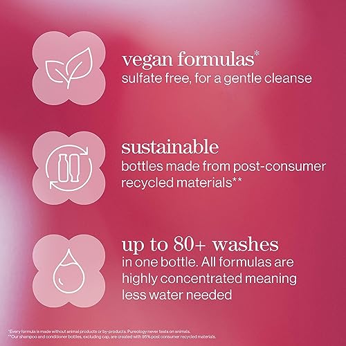 Pureology Smooth Perfection, Shampoo, For Frizz-Prone, Colour Treated Hair, Vegan Formulas, Sulphate Free for a Gentle Cleanse