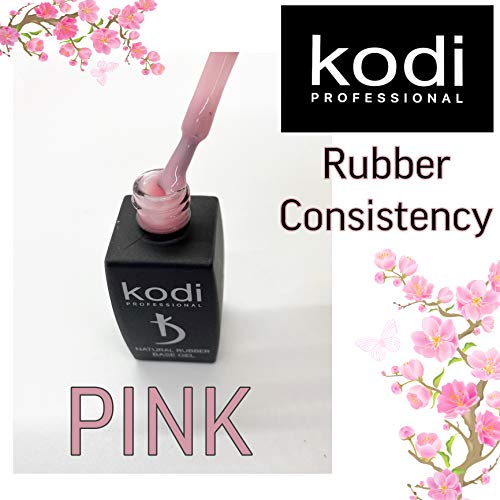 Kodi Professional Rubber Natural Base Gel Polish - Natural Naked Base Coat Gel Nail Polish - Base Coat Nail Polish UV/LED - Base Coat in Nude Ton