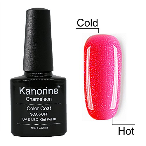 Kanorine Temperature Color Changing Gel Nail Polish UV LED Soak Off Gel Varnish Manicure Colour Changing Art Gel Polish 10mL