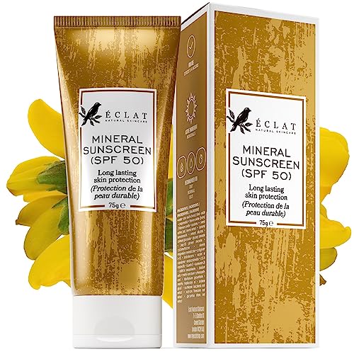 MINERAL Sunscreen (SPF50) - 6X STRONGER PROTECTION with MINERAL HYDRO-SHIELD - 3X SAFER with NANO ZINC - Blocks AGEING UVA RAYS - 100% SHEER & DE