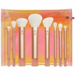 Real Techniques The Wanderer Make up brush kit, Premium and Professional 8 Midi-size Brush Set with Bag, Soft Bristles, For Foundations, Powders,
