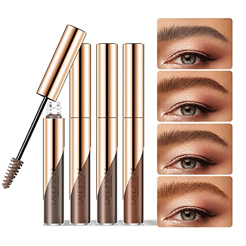 Eyebrow Gel, Eyebrow Dye/Eyebrow Tint/Semi-Permanent Eyebrow Gel Tattoo Brow Waterproof Sweat-proof,Fast Drying,Brow Gel (Brown)