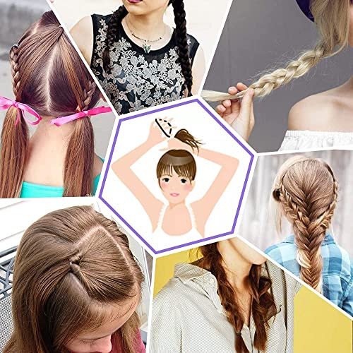 Black Elastic Hair Bands, MORGLES 1000 Hair Rubber Bands Braiding Bands Hair Elastics Small Hair Bands Elastic hair Ties Wedding Hairstyle Hair B