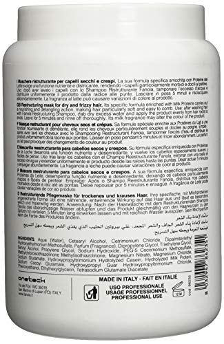 Fanola Restructuring Mask, Nourishing and Detangling Action for Dry and Frizzy Hair, Enriched Formula with Milk Proteins, 1500