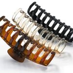 SuperX 3 Pcs Hair Claw Clips for Women 4.3" Anti Slip Large Claw Hair Clips for Thick Hairs | French Design Fashion Hair Styling Accessories