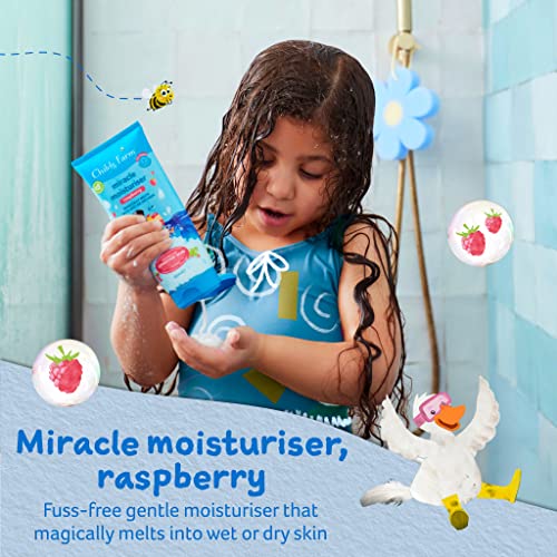 Childs Farm | Miracle Moisturiser 200ml | Raspberry | For Wet or Dry Skin | 24-Hour Moisturisation