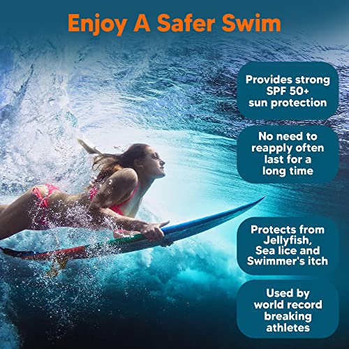 Safe Sea SPF50+ Sting Blocking Sunscreen | 120ml Bottle | For Sensitive Skin | Anti Jellyfish Sting Protective Lotion | Coral Reef Safe