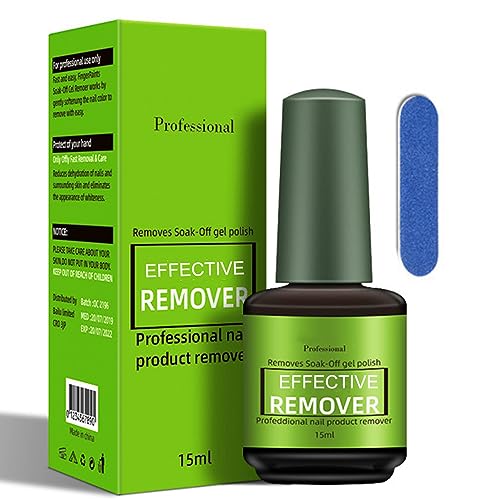 Gel Nail Polish Remover Effective Gel Polish Remover, Quickly & Easily Removes Gel Nail Polish Within 2-5 Minutes, Professional Gel Remover No Ne