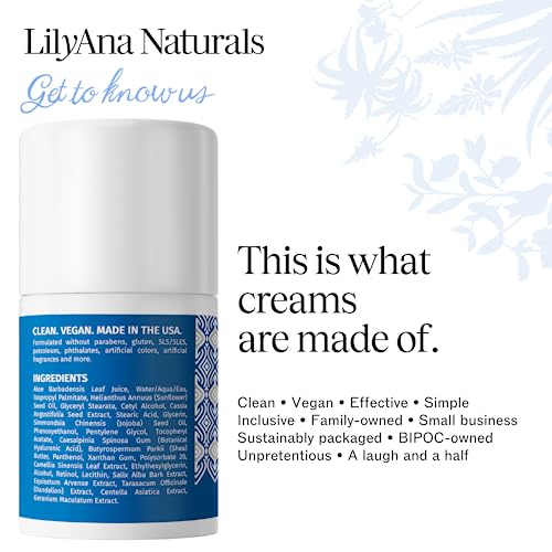 LilyAna Naturals Retinol Cream Moisturizer for Face and Eyes, Use Day and Night - for Anti Aging, Acne, Wrinkles - made with Natural and Organic