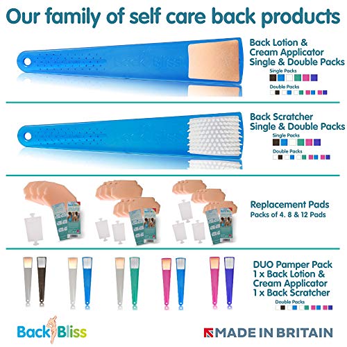 Replacement Refill Pads 4x for Back Lotion Cream Applicator Easy Reach Self Tan - Pack of 4 Pads