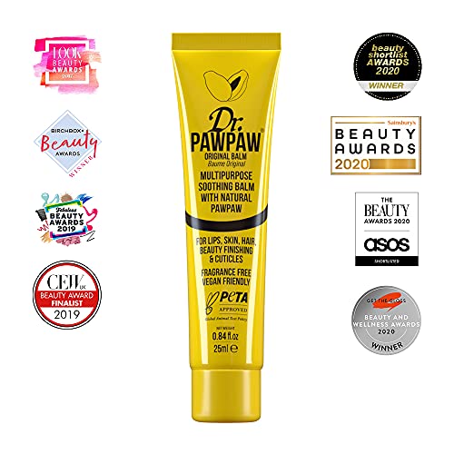 Dr. PAWPAW Original Balm 25ml x2 Multipack - Multi-Purpose Balm, PawPaw Lip Balm, Lip Balm, Skin Primer, Smooth Skin, Cracked Lips, Paw Paw, Vega
