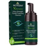 NOVEHA Demodex Extra Strength Foaming Cleanser | Daily Skincare For Eyelash & lids, Battle Demodex, MGD, Stye Eyes, Eye Irritations & Skin Drynes