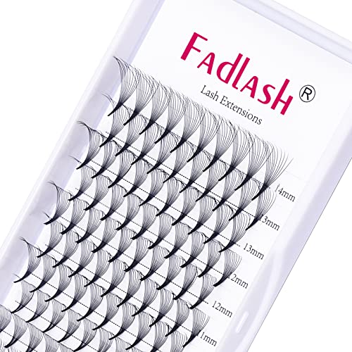 Russian Lashes 14D 0.07 Thickness D Curl 8-14mm Mix Tray Russian Lashes Premade Russian Volume Lashes Pre Made Fan Lashes Volume Lashes Pre Made
