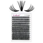 Individual Cluster Lashes Extensions 40D 0.07 D Curl 12-18mm Mixed Trays Extensions Individual Cluster Lashes DIY Eyelash Extensions at Home
