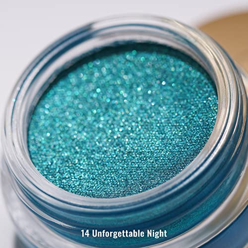 Oulac Shiny Light Blue Cream Eyeshadow, Can Be Used as Highlighter and Eyeshadow, Glitter Eyeshadow with Creamy Texture, Waterproof, Large Capaci
