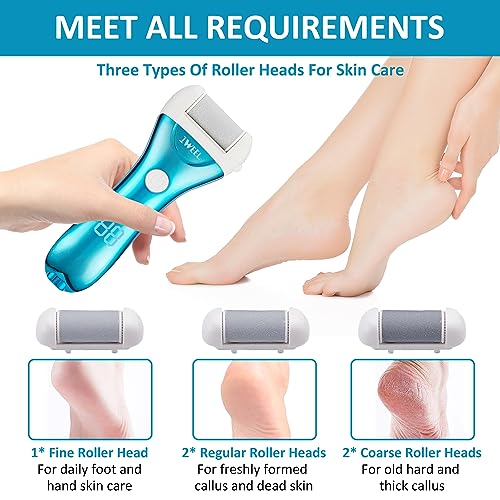 Electric Foot Callus Remover, Rechargeable Electronic Foot File Pedicure Kits, Electric Callus Remover for Feet, Foot Scrubber Dead Skin Remover,