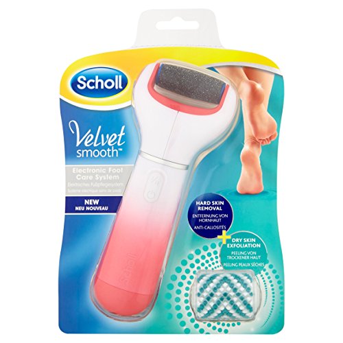 Scholl Velvet Smooth Electric Foot File Pedicure Hard Skin Remover with Extra Cracked Heel Roller Refill