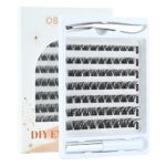 OBSGUMU Individual Lashes,7 Style Cluster Lashes,C CC D Curl 63 Clusters,DIY False Eyelashes Extensions Kit at Home,Soft Clusters Eyelash,With Cl